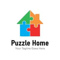 Puzzle-Home-Logo vektor