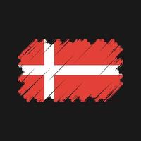 Vektor der dänischen Flagge. Nationalflagge