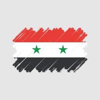 Syrien-Flaggenvektor. Nationalflagge vektor