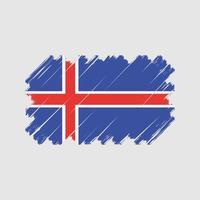Vektor der isländischen Flagge. Nationalflagge