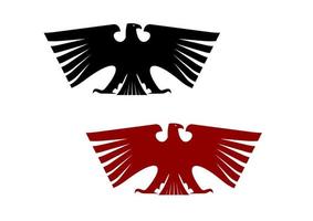 kaiserlicher heraldischer Adler mit ausgebreiteten Flügeln vektor