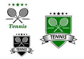Embleme für Tennissport vektor