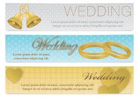 Hochzeit Banner vektor