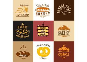 kreative bäckereilogos und banner vektor