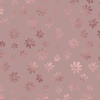 rose gold blumenmuster design hintergrund vektor