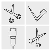 Icon Pack Barbershop-Vektor-Download vektor