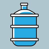 Aqua-Mineral-Getränkebehälter-Vektorflasche vektor