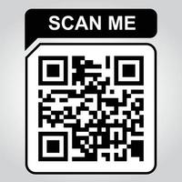 qr scannen Sie mich Vektordesign vektor