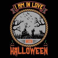 de ny halloween t-shirt vektor design