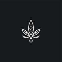 cbd logo cannabis logo design weiß vektor