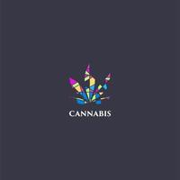 Cannabis-Logo-Design, modernes Cannabis-Logo vektor