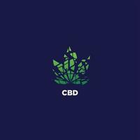 Cannabis-Logo-Design, modernes Cannabis-Logo vektor