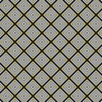 sömlös gyllene fyrkant geometrisk mönster med kinesisk stil i svart bakgrund vektor