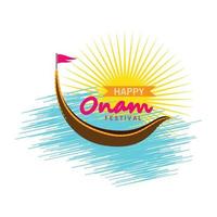 Lycklig onam design illustration vektor