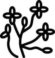 blumenvektorillustration auf einem hintergrund. hochwertige symbole. vektorikonen für konzept und grafikdesign. vektor