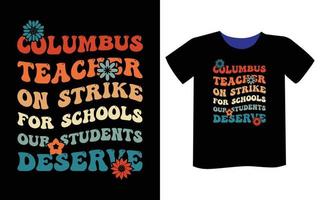 Columbus Day T-Shirt-Design vektor