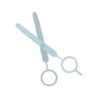 flache friseurschere clipart. flache friseurschere vektorillustration vektor