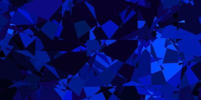 dunkelrosa, blaues Vektormuster mit polygonalen Formen. vektor
