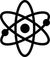 atomvektorillustration auf einem hintergrund. hochwertige symbole. vektorikonen für konzept und grafikdesign. vektor