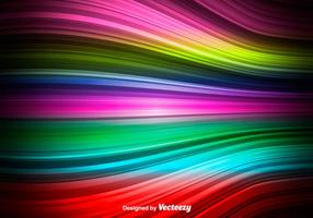 Färgglada Vector Wave - Abstrakt Rainbow Wave