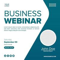 Business-Webinar-Plakatdesign Social Media vektor