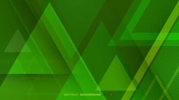 geometrischer grüner abstrakter hintergrund mit diagonaler linie und dreieckform vektor