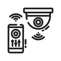 cctv-Überwachungskamera-Symbol vektor