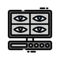 cctv-Überwachungskamera-Symbol vektor