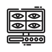 cctv-Überwachungskamera-Symbol vektor