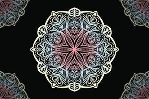 mandala design. runda spets mönster design. vektor