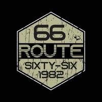 Route 66 T-Shirt und Bekleidungsdesign