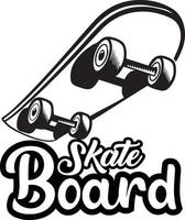 Skateboard-Typografie-Vektorvorlage vektor