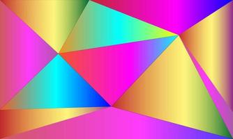 eine Illustration der dreieckigen Geometrie auf einem farbigen rechteckigen Hintergrund. vektor