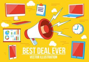 Gratis Bästa Deal Vektor Illustration