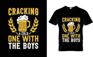 Craft Beer T-Shirt Slogan und Bekleidungsdesign, Craft Beer Typografie, Craft Beer Vektor, Craft Beer Illustration vektor