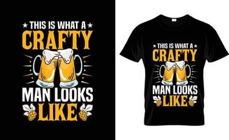 Craft Beer T-Shirt Slogan und Bekleidungsdesign, Craft Beer Typografie, Craft Beer Vektor, Craft Beer Illustration vektor