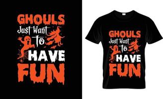 Halloween-T-Shirt-Design, Halloween-T-Shirt-Slogan und Bekleidungsdesign, Halloween-Typografie, Halloween-Vektor, Halloween-Illustration vektor