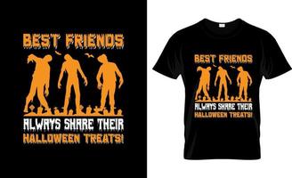 Halloween-T-Shirt-Design, Halloween-T-Shirt-Slogan und Bekleidungsdesign, Halloween-Typografie, Halloween-Vektor, Halloween-Illustration vektor