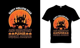 Halloween-T-Shirt-Design, Halloween-T-Shirt-Slogan und Bekleidungsdesign, Halloween-Typografie, Halloween-Vektor, Halloween-Illustration vektor