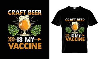 Craft-Bier-T-Shirt-Design, Craft-Bier-T-Shirt-Slogan und Bekleidungsdesign, Craft-Bier-Typografie, Craft-Bier-Vektor, Craft-Bier-Illustration vektor