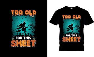 Halloween-T-Shirt-Design, Halloween-T-Shirt-Slogan und Bekleidungsdesign, Halloween-Typografie, Halloween-Vektor, Halloween-Illustration vektor