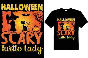 Halloween-T-Shirt-Designvektor, Halloween-T-Shirt-Illustration vektor