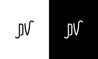 Buchstabe dv Vektor Logo kostenlose Vorlage kostenloser Vektor