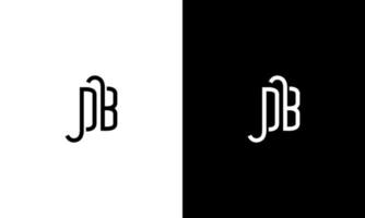 Buchstabe db-Vektor-Logo kostenlose Vorlage kostenloser Vektor