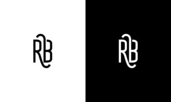 brev rb vektor logotyp fri mall fri vektor