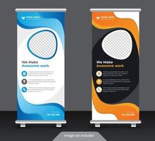 kreative unternehmens- und geschäfts-roll-up-banner-design-vorlage vektor