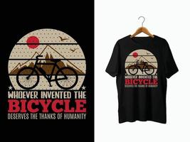 Fahrrad-T-Shirt-Design vektor