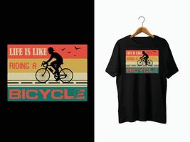 cykel t-shirt design vektor