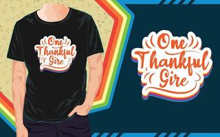 Thanksgiving-T-Shirt-Design, Typografie-T-Shirt vektor