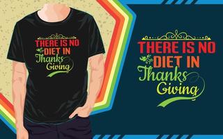 Thanksgiving-T-Shirt-Design, Typografie-T-Shirt vektor